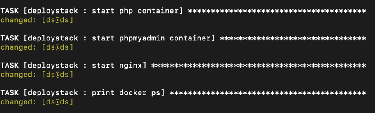 Docker LEMP Stack deployed with Ansible